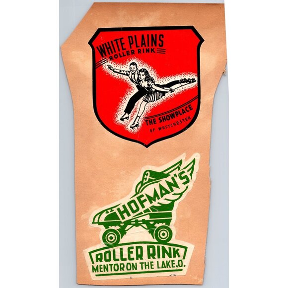 Roller Rink Sticker Lot - Skateland, Ashland, White Plains & Hoffman's Rink - Picture 2 of 2